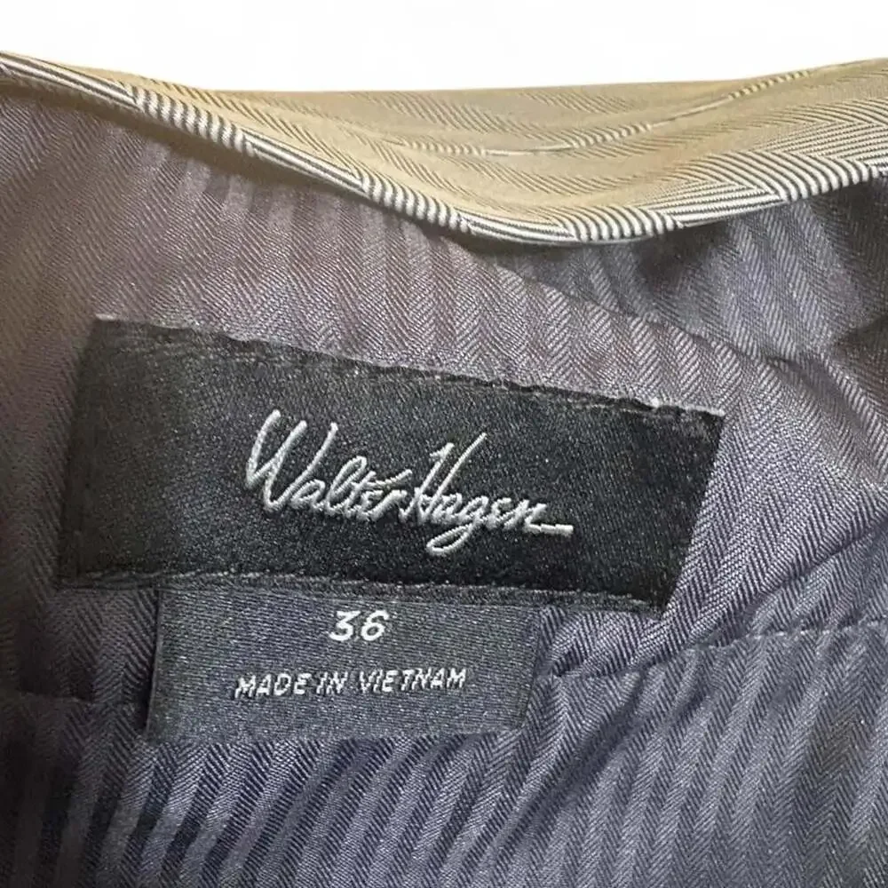 Walter Hagen Men's Golf Shorts Size 36 Black and White Gingham Pattern